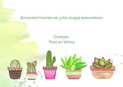 Felicitatie nieuwe woning met cactussen 3