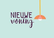 Felicitatie nieuwe woning trendy cactus kat poes 2