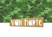 Felicitatie verjaardag camouflage speld 2