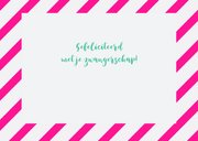 Felicitatie - zwanger kleintje op komst roze 3