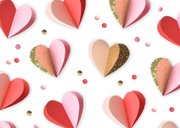 Felicitatiekaart 12,5 jaar getrouwd hartjes confetti 2
