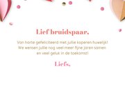 Felicitatiekaart 12,5 jaar getrouwd hartjes confetti 3