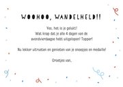 Felicitatiekaart avondvierdaase gehaald met 2 uiltjes 3