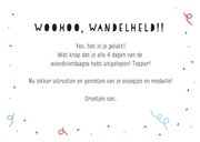 Felicitatiekaart avondvierdaase gehaald met 2 uiltjes 3