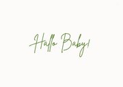 Felicitatiekaart geboorte ooievaar met baby 2