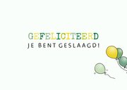 Felicitatiekaart geslaagd Mini groen 3