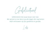 Felicitatiekaart Gods liefde belijdenis gefeliciteerd 3