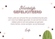 Felicitatiekaart happy new home huis boom confetti 3