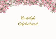 Felicitatiekaart huwelijk samen in de cabrio 2