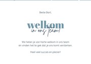 Felicitatiekaart nieuwe collega welkom in ons team! 3