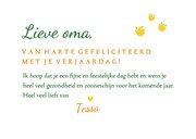 Felicitatiekaart verjaardag oma narcissen 3