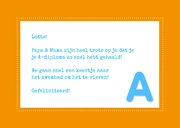 Felicitatiekaart zwemdiploma 1L3 3