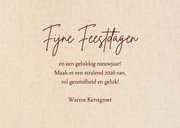 Foto kerstkaart 2026 roest bruin retro 3