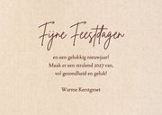 Foto kerstkaart 2027 roest bruin retro 3