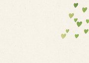 Foto kerstkaart hartjes kerstboom groen 2