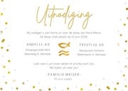 Foto-uitnodiging voor doop met een hart frame 3