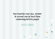 Foto vaderdagkaart voor de liefste papa hip met confetti 3