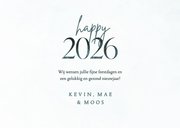 Fotocollage happy 2026 met sneeuwvlokken 3
