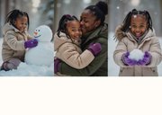 Fotocollage kerstkaart met aanpasbare tekst 2