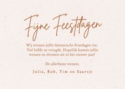 Fotocollage kerstkaart met papiertextuur warme wensen 3