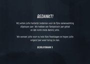 Fotocollage kerstkaart zakelijk donkerblauw met 2027 3