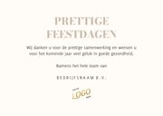 Fotocollage kerstkaart zakelijk met aanpasbare tekst 3