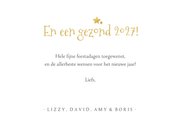Fotocollage met 10 foto's in goud fijne kerst kerstkaart 3