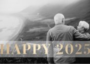 Fotokaart 'Happy 2025' stijlvol goud 2