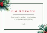 Fotokaart kerst met je eigen foto en kersttakjes en hulst 3