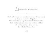 Fotokaart modern moederdagmet letters MAM in foto's 3