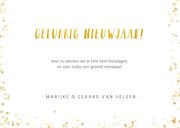 Fotokaart nieuwjaar met grote foto en goud 3