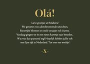 Fotokaart vanaf vakantie goud liefs uit 3