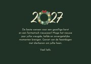 Fotokaartje kerstdagen kerstkrans met grote foto en 2027 3