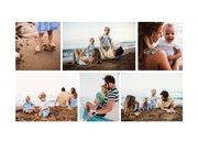 Fotokaartje met fotocollage en speelse gouden groetjes 2