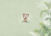 Geboorte dieren in jungle Achterkant