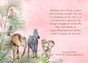 Geboorte meisje jungle vintage 2