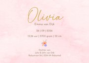 Geboorte meisje vintage konijntje met bloemen 3