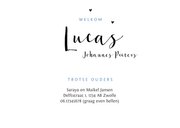 Geboortekaartje christelijk jongen kruis stijlvol foto 3