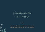 Geboortekaartje koperkleurige olifantje met takjes 2