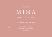 Geboortekaartje maan en zon met foto en wolkjes 3