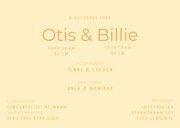 Geboortekaartje tweeling kuikentjes aanpasbare achtergrond 3