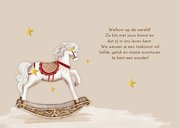 Geboortekaartje vintage hobbelpaardje 2