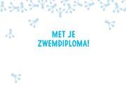 Gefeliciteerd met je zwemdiploma geslaagd 3