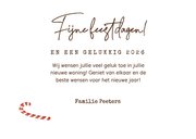 Gefeliciteerd met woning kerstkaart huisje ho ho ho 3