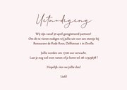 Geregistreerd partnerschap etentje lente bloesem 3