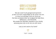 Geregistreerd partnerschap kaart goud hip fotocollage hartje 3