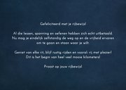 Geslaagd autorijbewijs felicitatiekaart oldtimer auto ballon 3