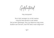 Geslaagd kaart algemeen school kampioen beker foto confetti 3