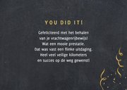 Geslaagd vrachtwagen rijbewijs gefeliciteerd slingers 3