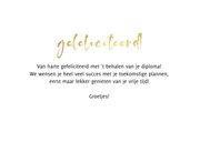 Geslaagdkaartje minimalistisch Congradulations 3